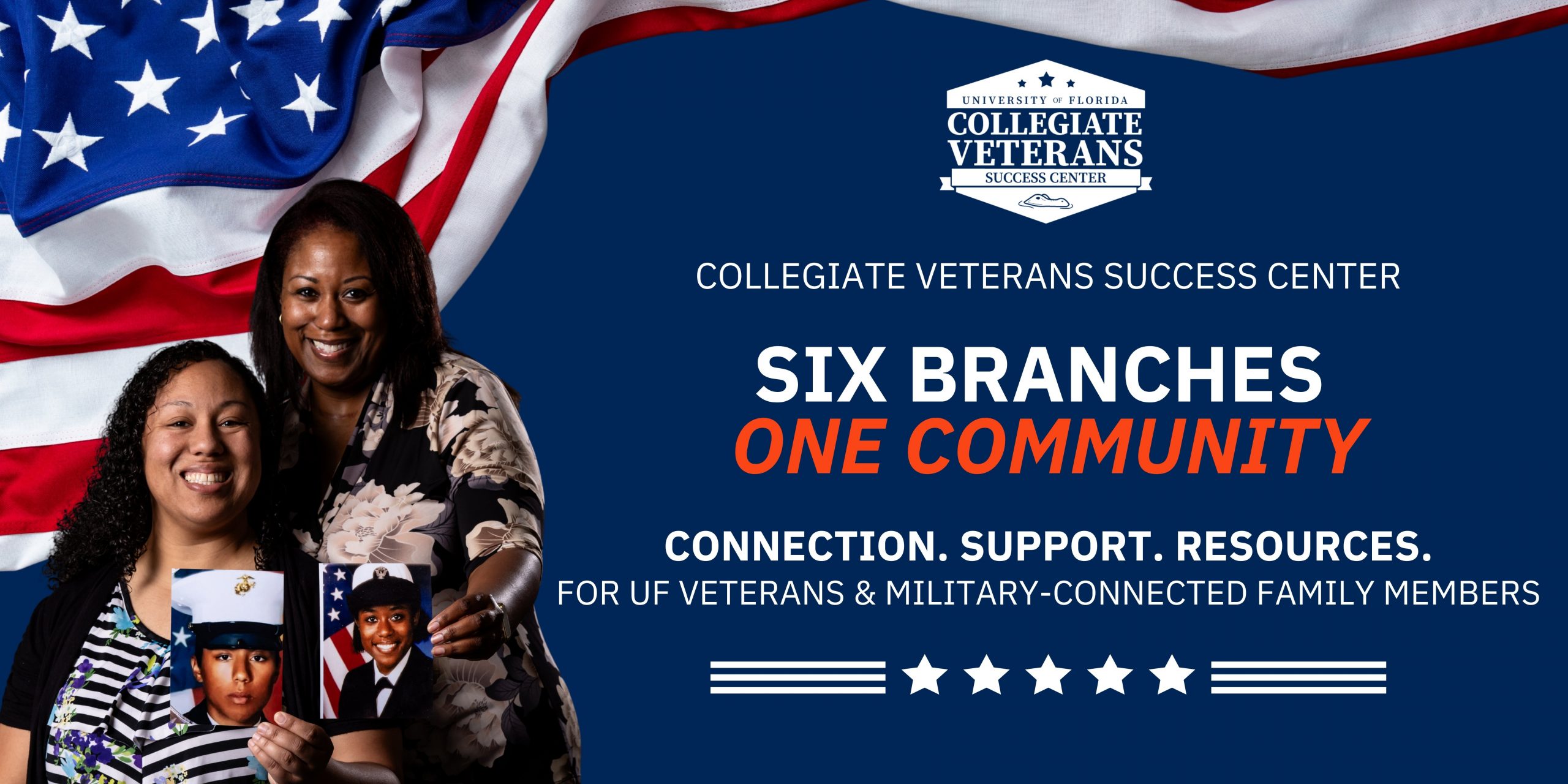 The Stripes Within Campain Logo for the Collegiate Veterans Success Center