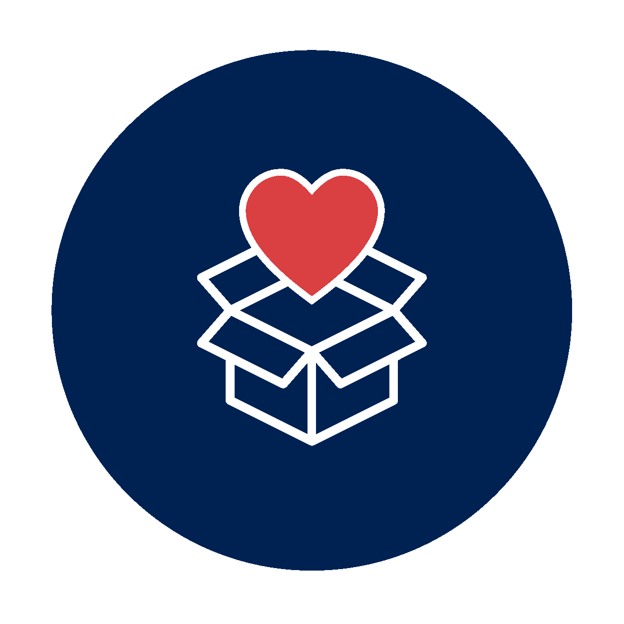 Heart popping out of a box.